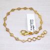 7+1"inch Brass Bracelet D - PBB999  18K Yellow Gold Plated Designer Bracelet